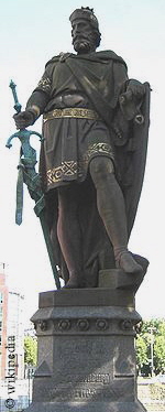 Adolf III., Graf von Schauenburg und Holstein, Statue auf der Trotbrücke in Hamburg
