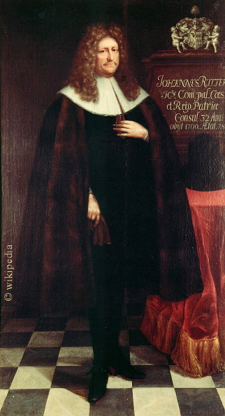 Bürgermeister der Stadt Lübeck Johann Ritter 1622 - 1700   -   Für eine größere Bilddarstellung klicken Sie auf das Bild.
