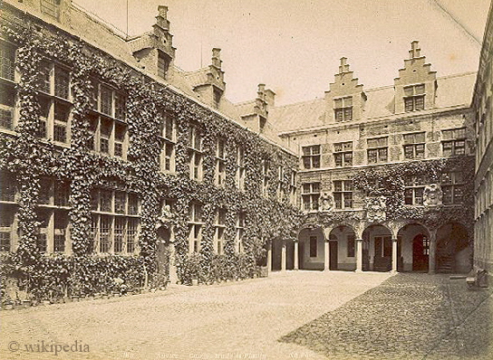 Der Innenhof des Plantin-Moretus-Museum im 19. Jahrhundert