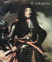 Johann II. Kasimir, König von Polen, Titularkönig von Schweden, Großfürst von Litauen. Mit ihm begann der politische Abstieg Polens und Litauens als führende Großmacht in Mittel- und Osteuropa (Gemälde eines unbekannten Malers, ca. 1666).