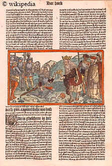 Luebecker Bibel von 1494 - Genesis 13 mit Holzschnitt - Für eine größere Darstellung klicken Sie bitte auf das Bild. Luebecker Bibel von 1494 - Genesis 13 mit Holzschnitt - Für eine größere Darstellung klicken Sie bitte auf das Bild.