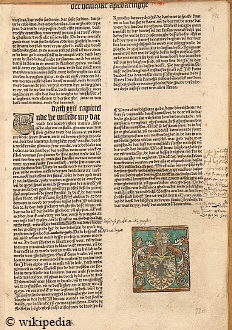 Luebecker Bibel von 1494 - Letzte Seite, mit Druckvermerk - Für eine größere Darstellung klicken Sie bitte auf das Bild. Luebecker Bibel von 1494 - Letzte Seite, mit Druckvermerk - Für eine größere Darstellung klicken Sie bitte auf das Bild.