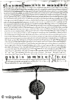 Reichsfreiheitsbrief der Stadt Luebeck aus dem Jahr 1226 micro