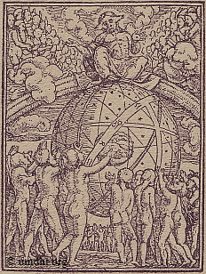 Das jngste Gericht - Holzstich von Hans Holbein dem Juengeren aus dem Jahre 1538.   -  Mehr Informationen auf unserer Seite ,,Der Totentanz von Hans Holbein dem Jngeren"  -  HIER KLICKEN.