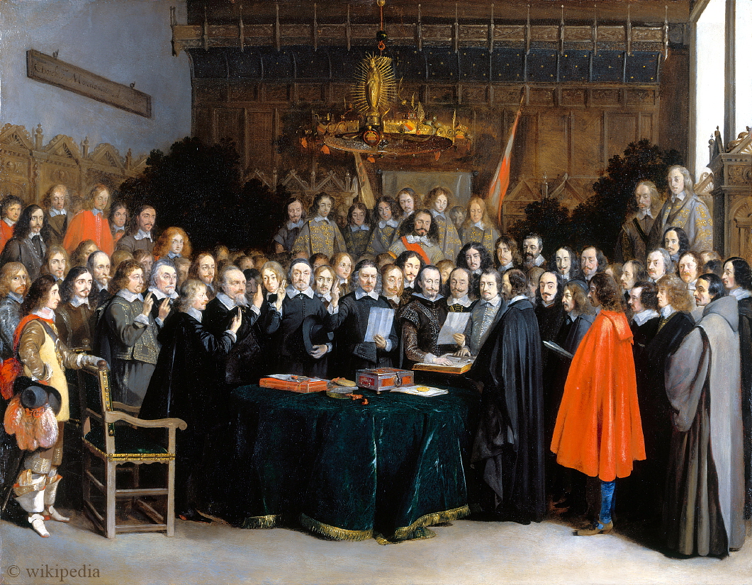 Das Gemaelde Der Friede von Muenster auch Beschwoerung des Westfälischen Friedens - Für eine größere Bilddarstellung klicken Sie bitte auf das Foto. Das Gemaelde Der Friede von Muenster auch Beschwoerung des Westfälischen Friedens - Für eine größere Bilddarstellung klicken Sie bitte auf das Foto.