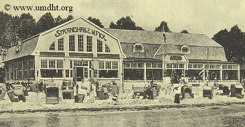 Die neue Strandhalle . W . Fick in Grmitz um das Jahr 1915.  -  Fr eine grere Bilddarstellung klicken Sie bitte auf das Foto.