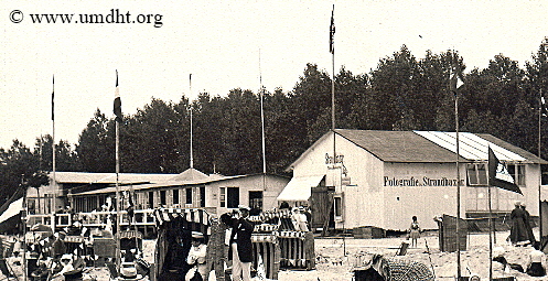 Strandleben vor der Strandhalle in Grmitz im Jahr 1911 ein Jahr vor der Erffnung der Grmitzer Seebrcke.  -  Fr eine grere Bilddarstellung klicken Sie bitte auf das Foto.