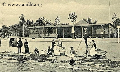 Vorbecks Strandhalle um das Jahr 1903.