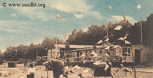 Vorbecks Strandhalle in Grmitz um das Jahr 1907.  -  Fr eine grere Bilddarstellung klicken Sie bitte auf das Foto.