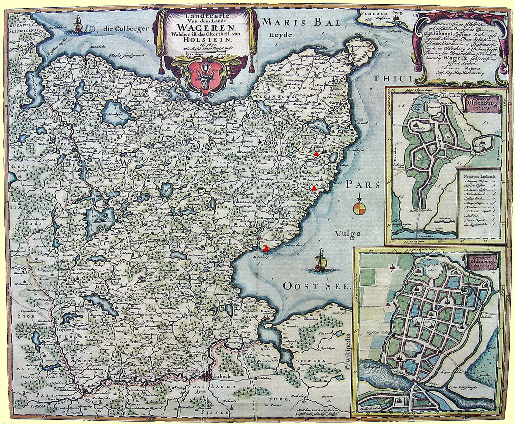 Historische Karte von Wagrien etwa 1682-1688 - Für eine größere Darstellung klicken Sie bitte auf das Bild. Historische Karte von Wagrien etwa 1682-1688 - Für eine größere Darstellung klicken Sie bitte auf das Bild.
