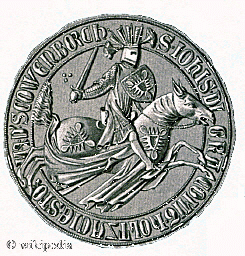 Siegel von Johann III. Graf von Holstein-Kiel - auch der Milde genannt   -   F�r eine gr��ere Darstellung klicken Sie bitte auf das Bild.
